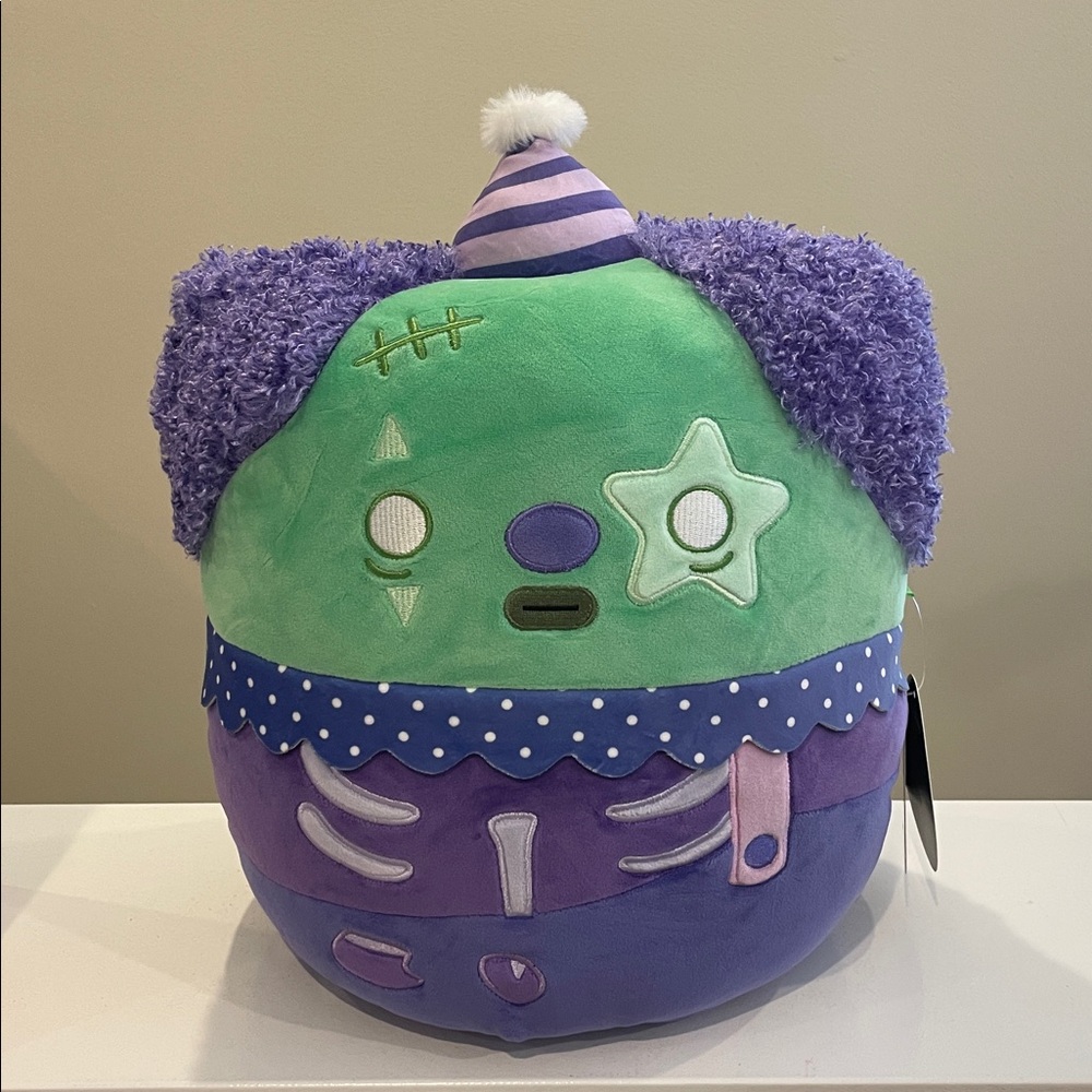 NWT 12” X. Axis the Zombie Clown Halloween Mallow Mash Squishmallow